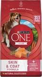 purina one natural sensitive stomach dry dog food plus skin & coat formula salmon 31.1 lb bag