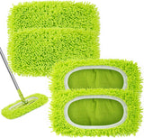 swiffer compatible microfiber wet mop pads for hardwood floor cleaning replacement refills 4pcs