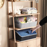 Large Fabric Trapezoid Storage Bins for Closet Organizer System 6 Pack