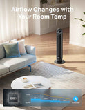 Dreo Tower Fan Smart Oscillating Quiet Floor Fan with Remote and WiFi Voice Control Works with Alexa Google