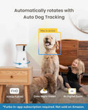 Furbo 360° Dog Camera [Subscription Required] Unlock w/Paid Plan: Home Security & Dog Safety Alerts, Rotating Pet Treat Toss, 2-Way Speaker (Low Risk, 3mo Min. Cancel Anytime)