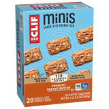 clif bar minis crunchy peanut butter 5g protein non-gmo plant based snack size 20 pack