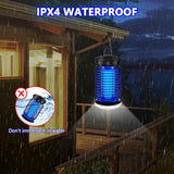 luojibie 2 in 1 outdoor bug zapper with led light mosquito killer