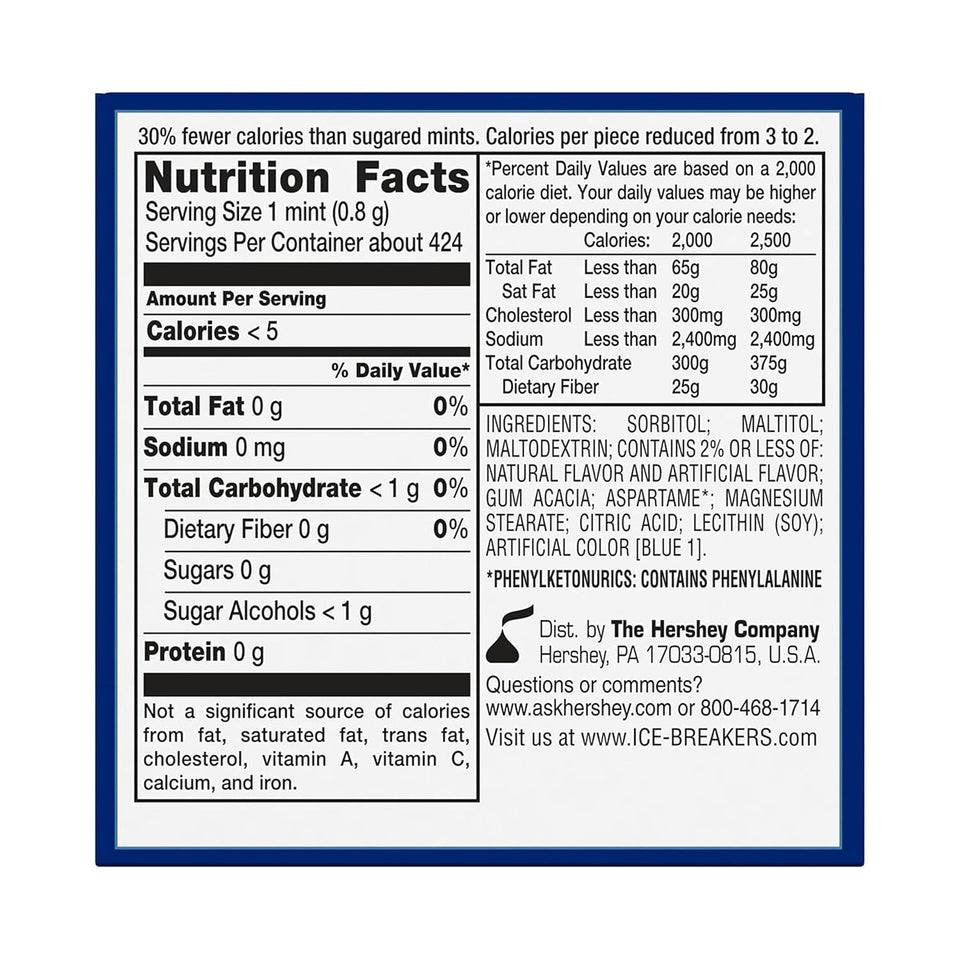 ice breakers coolmint sugar-free mints tins, 8 count, 1.5 oz each