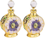 swiss arabian layali rouge 0.5 oz luxury perfume oil fragrance with mango rose and coconut notes