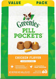 Greenies Pill Pockets for Large Dogs, Chicken Flavor, 15.8 oz Pouch, 60 Treats