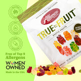 albanese world's best true to fruit exotic fruits, 25oz bag, 8 flavors, soft gummy bears, share size
