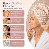 kitsch stainless steel gua sha facial tools 100% stainless steel silver