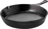 Utopia Kitchen Cast Iron Skillets 12 Inch, Chef's Pan, Pre-Seasoned Frying Pan, Stovetop, Oven, Campfire and Grill Large Skillet, Even Heat Distribution Multipurpose Cast Iron Pan - Black
