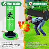 Marwan Sports 5-in-1 Inflatable Punching Bag for Kids – 63" Karate Toy Set with Boxing Gloves, Durable Fast Rebound, Active Play, Stress Relief Christmas/Birthday Gift for Boys & Girls Ages 4-12