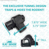 2-pack humane rat killer traps by Kat Sense for indoor & outdoor use, reusable pest control