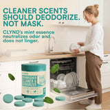 Dishwasher cleaner and deodorizer tablets - 24 pack, heavy duty, natural descaler and odor eliminator