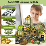 GobiDex 100PCS magnetic building blocks army toys for toddler kids ages 3-5, STEM construction toys for boys and girls