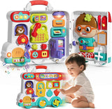 54-in-1 english & spanish busy board for 1-2 year old boys, educational montessori toys gift
