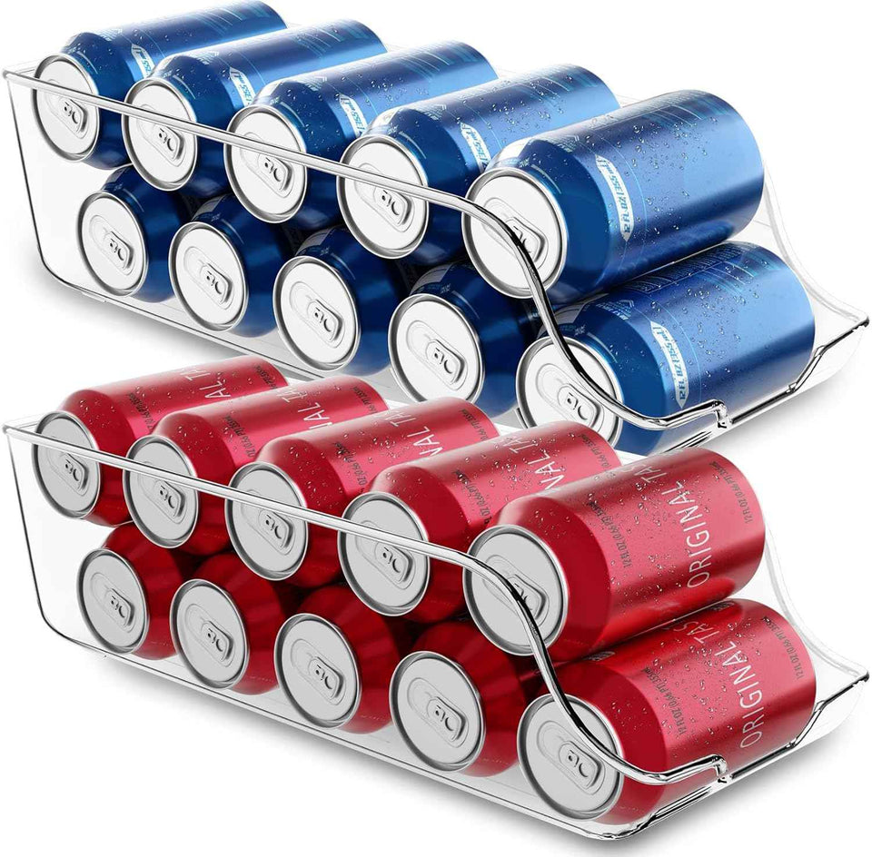 Utopia Kitchen Soda Can Organizer and Dispenser - Durable Can Storage for Fridge & Pantry Organization