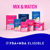 carefree maxi overnight pads with wings 28ct feminine care protection