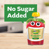 motts no sugar added applesauce variety pack, 4 flavors - apple, strawberry, cinnamon & blueberry, made from real fruit, 20 pack