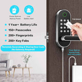 August Smart Lock with Handle & Keypad - Keyless Entry & Remote Access for Home, Kids & Rentals, DIY Install, Alexa & Google Compatible