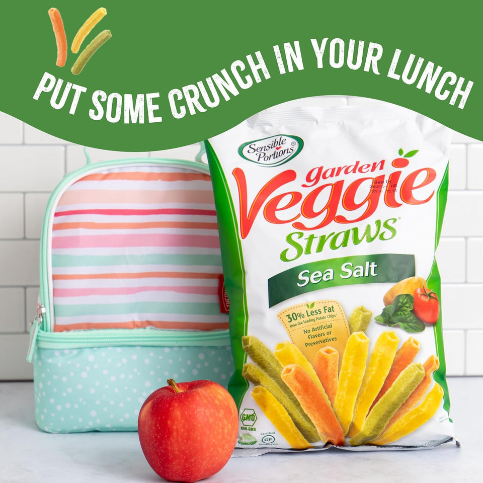 Sensible Portions garden veggie snacks - 24-pack, gluten-free, snack size sea salt, 1 oz each