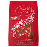 lindt lindor milk chocolate candy truffles 15.2 oz bag individually wrapped
