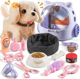 16 Pcs Robot Dog Toys for Girls, Toys for 3 4 5 6 7 8 Year Old Girls Kids Boys, Realistic Robot Puppy Toddlers Girl Toy for 5-7 6-8, Ideas Birthday Gifts for Girl 3 4 5 6 Year Old