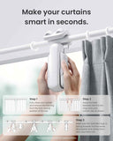 switchbot 2025 automatic curtain opener 3 rod with bluetooth remote control and wifi smartphone control