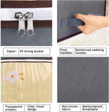 Budding Joy 90L Foldable Underbed Storage Containers, Closet Organizers for Blankets, Clothing, Comforters, Pillows, Linen Sheets