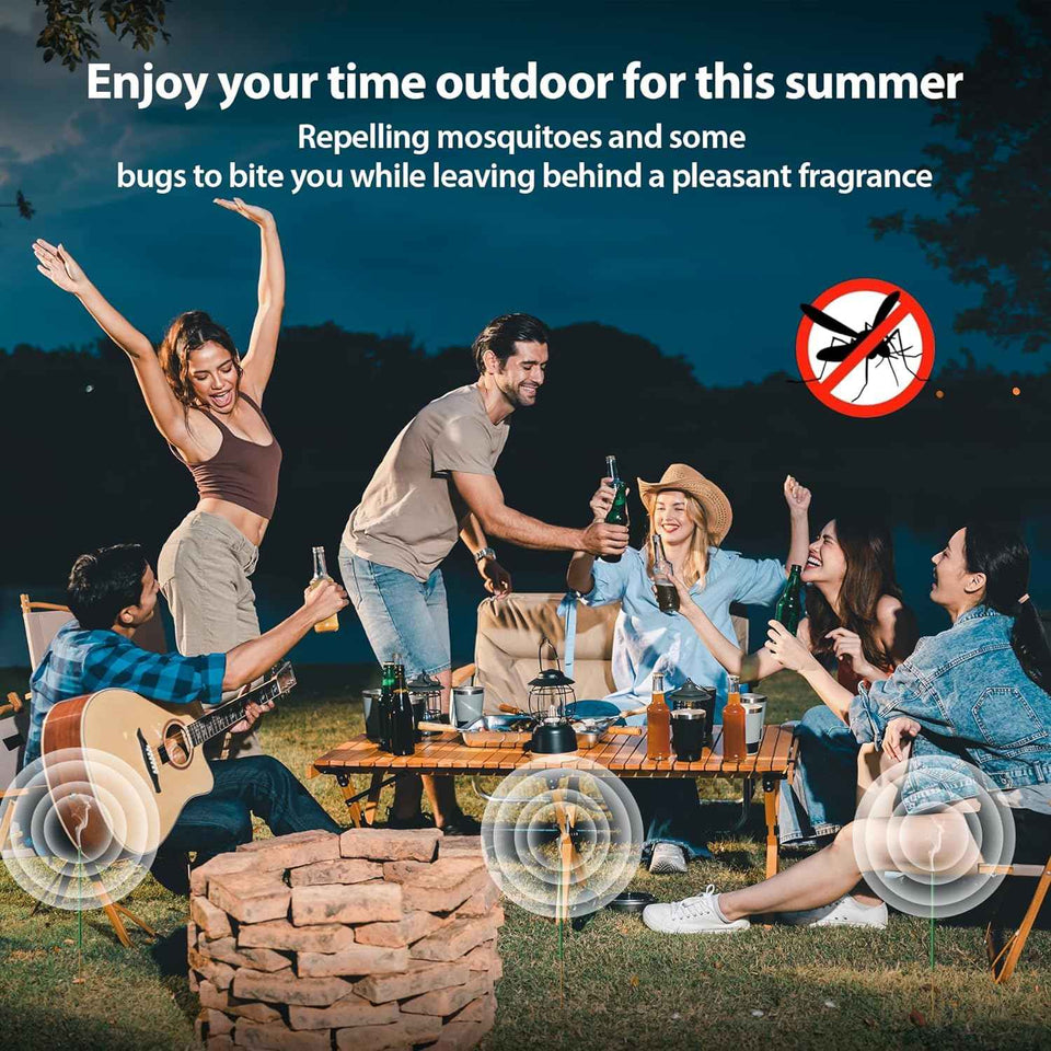 Kickoutor Mosquito Repellent Outdoor Patio 120 PCS Citronella Oil Mosquito Incense Sticks Natural Organic