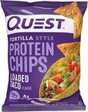quest nutrition tortilla style protein chips variety pack, low carb, high protein, gluten free, 12 count