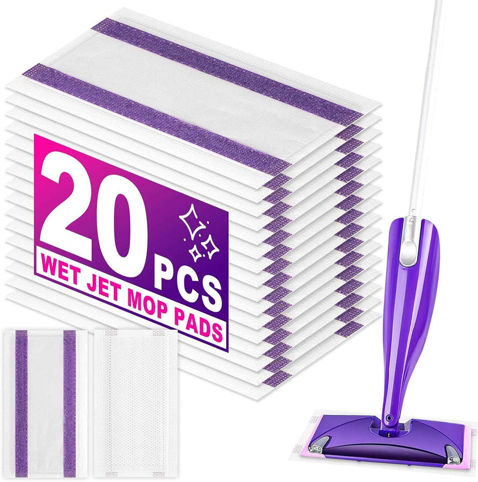 Disposable Wet Pad Refills: Versatile Cleaning for Wet Jet Mops, Multi-Surface Suitable