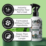 poo-pourri furrest fresh dog deodorizing spray, 8 fl oz, paraben & sulfate-free, fir, amber & cedarwood scent