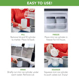 Tovolo mini ice cylinder squeeze and release set of 2, bpa-free plastic and silicone