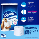 Charmin Ultra Soft Cushiony Touch Toilet Paper, 24 Family Mega Rolls = 123 Regular Rolls