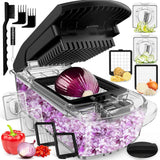 Fullstar The Original Pro Chopper - Vegetable Chopper and Spiralizer, Food Chopper with Container, Fruit Slicer, Kitchen Gadgets & Accessories, Home Essentials (4 in 1, White)
