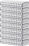 Kitinjoy Cotton 8 Pack Terry Kitchen Dish Cloths, 12 x 12 Inches Super Soft and Absorbent Dish Rags, Quick Drying Dish Towels for Washing Dishes, Mixed Color