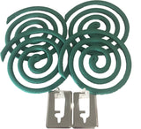 W4W Mosquito Repellent Coils - Outdoor Use Reaches Up to 10 feet - Each Burns for 5-7 Hours (Three Pack Contains 12 coils & 6 Stands)