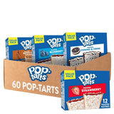 pop-tarts toaster pastries, variety pack, 60 count, sweet fillings, kids and adult snack