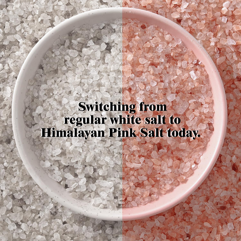 himalayan chef pink himalayan salt, fine grain, 5 lbs, plastic jar, pure, natural, kosher, non-gmo, mineral-rich