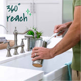 Scotch-Brite glass and water bottle brush, long-lasting, non-slip handle, durable, reusable, safe on glassware and more