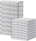 Kitinjoy Cotton 8 Pack Terry Kitchen Dish Cloths, 12 x 12 Inches Super Soft and Absorbent Dish Rags, Quick Drying Dish Towels for Washing Dishes, Mixed Color