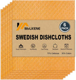 Swedish Dish Cloths - 10 Pack Reusable Kitchen Dishcloths - Ultra Absorbent Dish Towels for Washing Dishes - Cellulose Sponge Cloth Cleaning Rag - Assorted