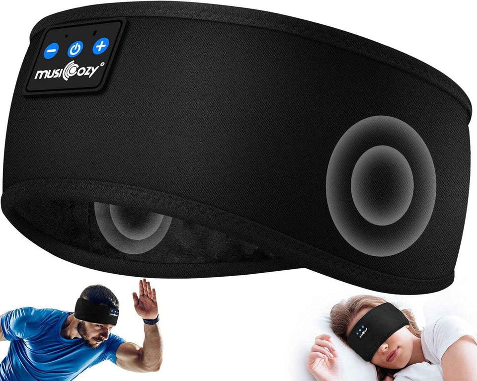 Musicozy Sleep Headphones Bluetooth 5.4 Headband Wireless Earphones with Ultra-Thin HD Stereo Speaker