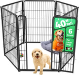 fxw homeplus unleashed 24 inch 6 panels dog pen black patented