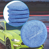 5-inch Microfiber Wax Applicator Pads for Car Waxing and Polishing, 6 Pack, Machine Washable