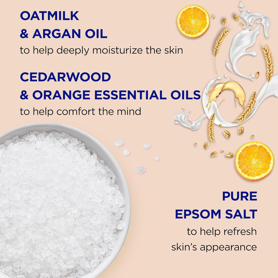 Dr Teal's Epsom Salt Magnesium Soak, Soothe & Comfort with Oat Milk & Argan Oil, 3 lbs