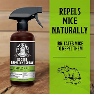 grandpa gus's rodent repellent spray, 16 fl oz, peppermint & cinnamon oil, natural pest control, mouse & rat prevention
