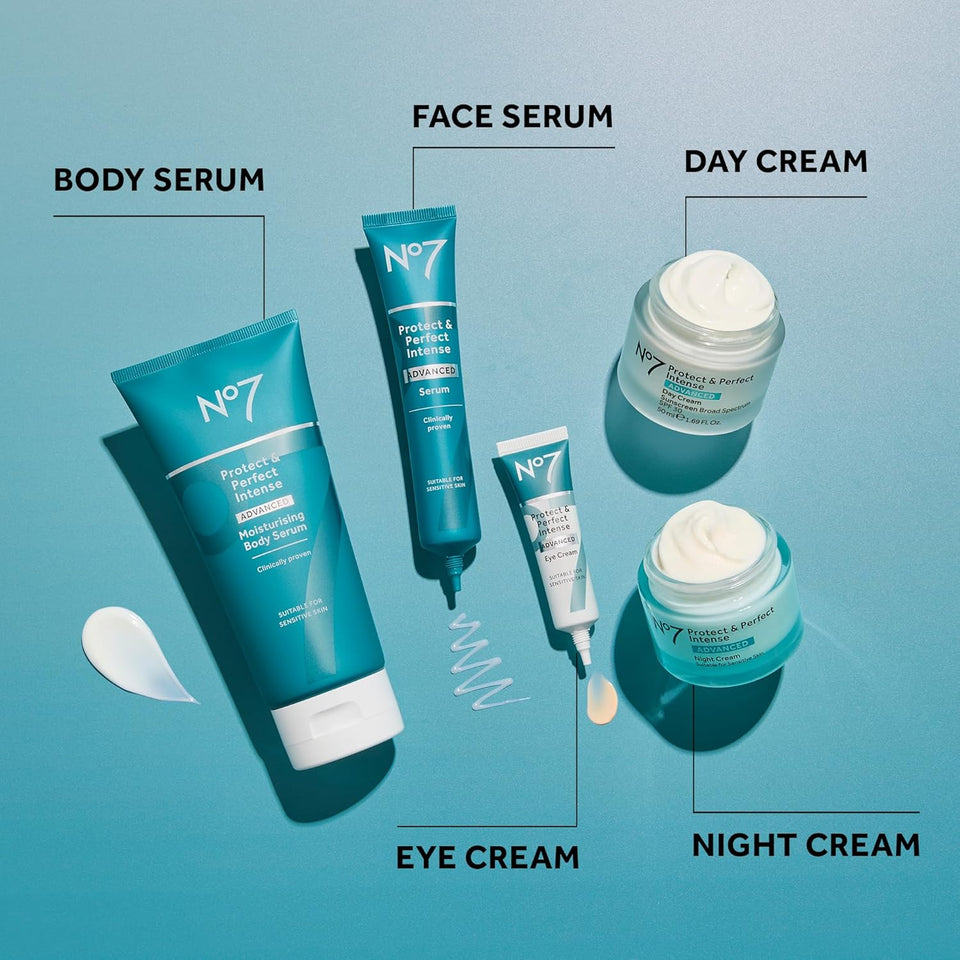 No7 protect & perfect intense advanced face cream with hyaluronic acid & collagen peptide technology 1.69 oz