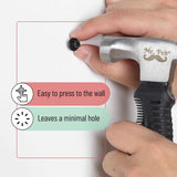 Mr. Pen- Double Headed Picture Hanging Nails, 50 Pack, Black, Push Pins for Wall