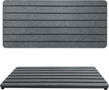 2 PCS Water Absorbent diatomite Coasters, 8.3" x 4" Water Absorbing Stone Tray for Sink, Stone Drying mat for Kitchen Counter, Stone soap Tray Used for Hand Soaps & toiletries & Plants