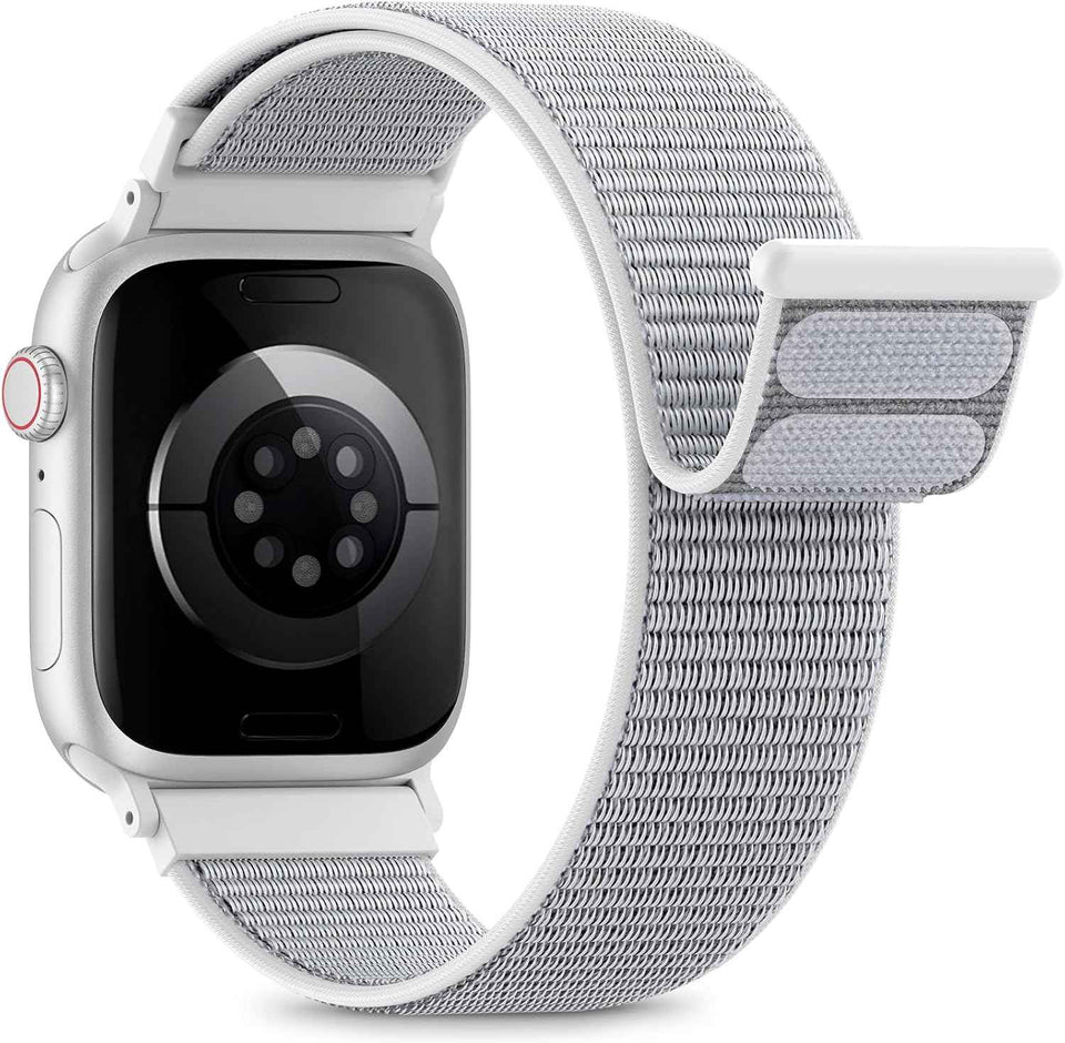 Nylon Loop Sport Band Compatible with Apple Watch Bands 44mm 45mm 46mm 49mm 42mm for Women Men, iWatch Wrist Straps for Ultra 3 2, Se, Series 11 10 9 8 7, Breathable, Soft Band Ideal for Outdoor